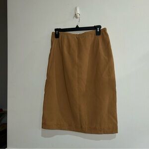 Chic Tan Pencil Skirt